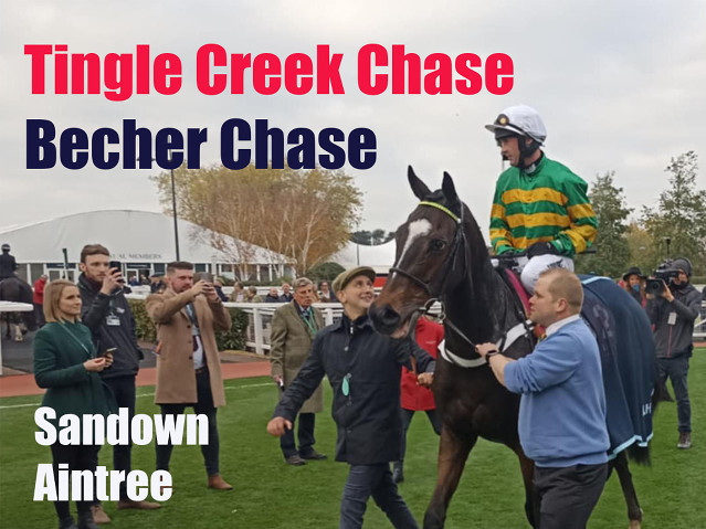 Tingle Creek v Sandownu a Becher Chase v Aintree