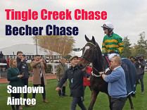Tingle Creek v Sandownu a Becher Chase v Aintree